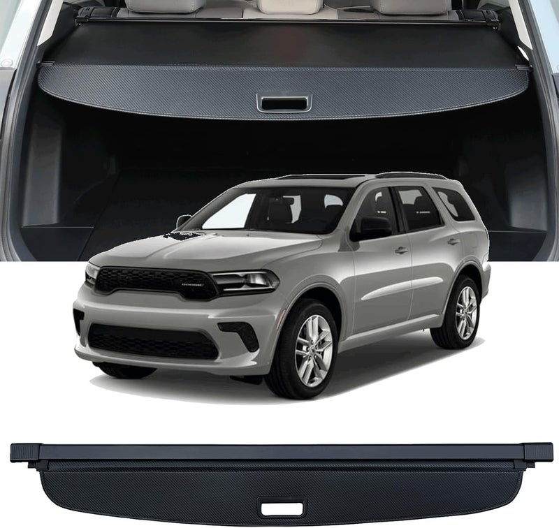 AQAE Cargo Cover Compatible with Dodge Durango 2nd-Row 2011-2024 2025 Trunk Cover Retractable Rear Trunk Security Cover SUV Accessories Shielding Shade Privacy Screen Cover Dodge Durango Cargo Cover - Image 1